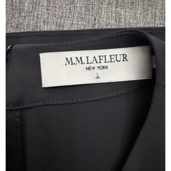 M.M.LaFleur The Corrie Dress- OrigamiTech Cool Charcoal Size Large - Picture 8 of 10